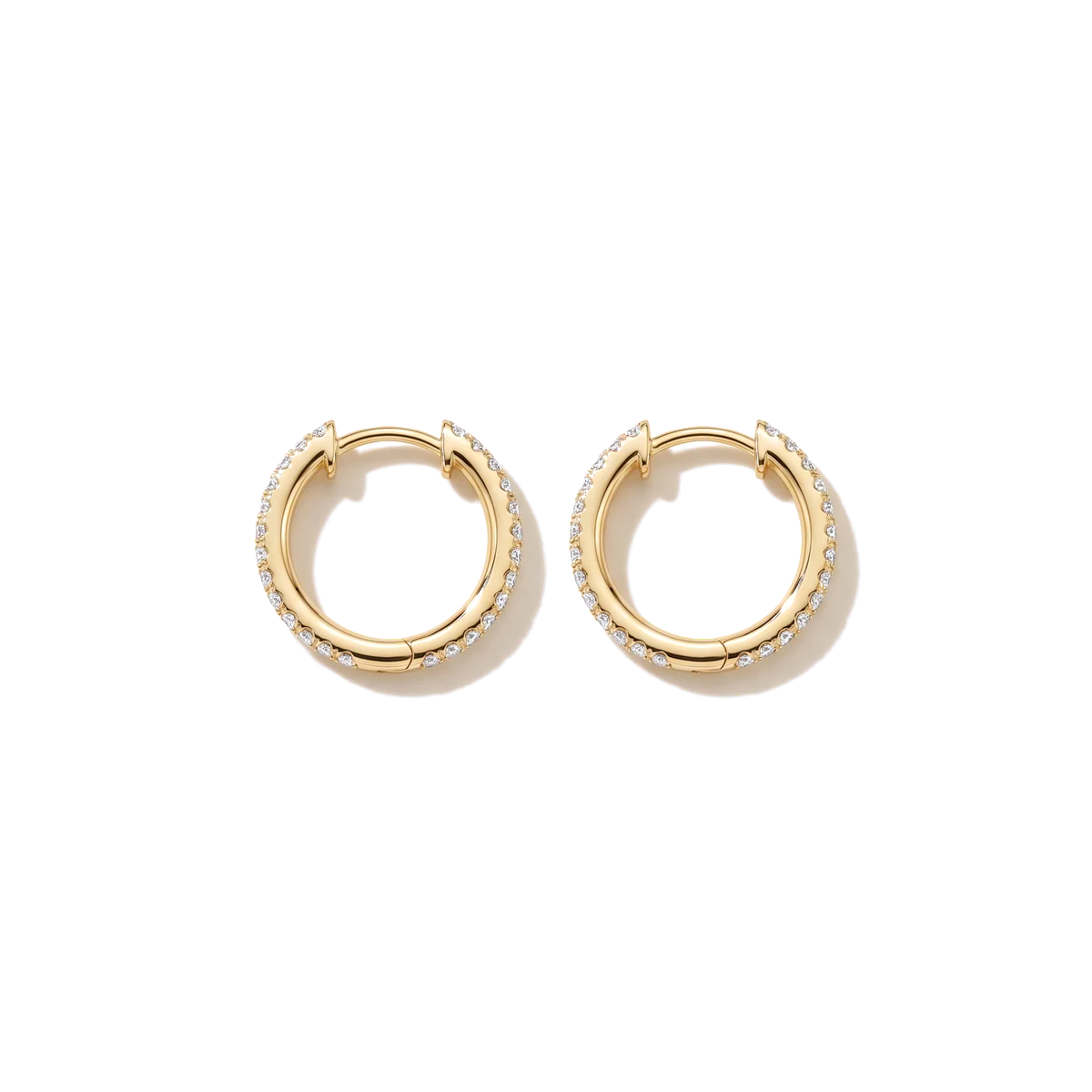 Creolen mit Pavé-Diamanten