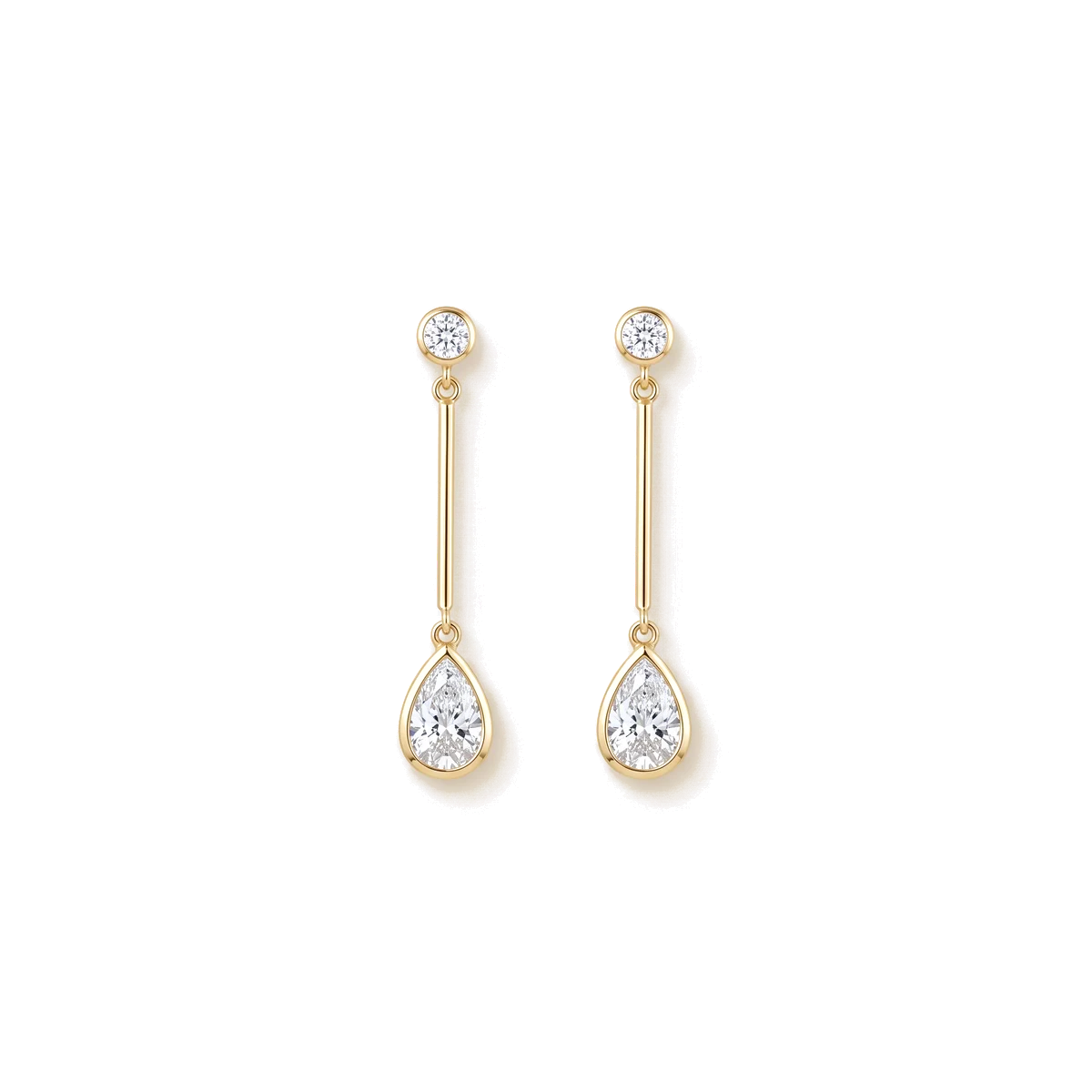 Ohrhänger mit Diamanttropfen